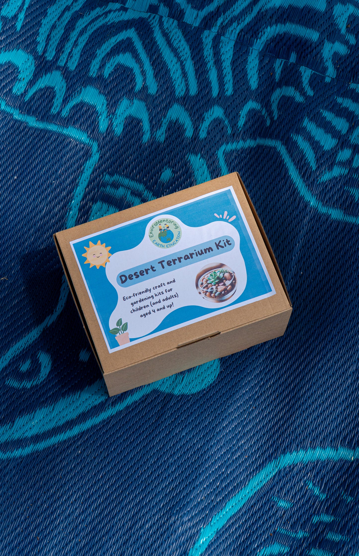 Box for the EnviroMentoring Desert Terrarium DIY Kit.